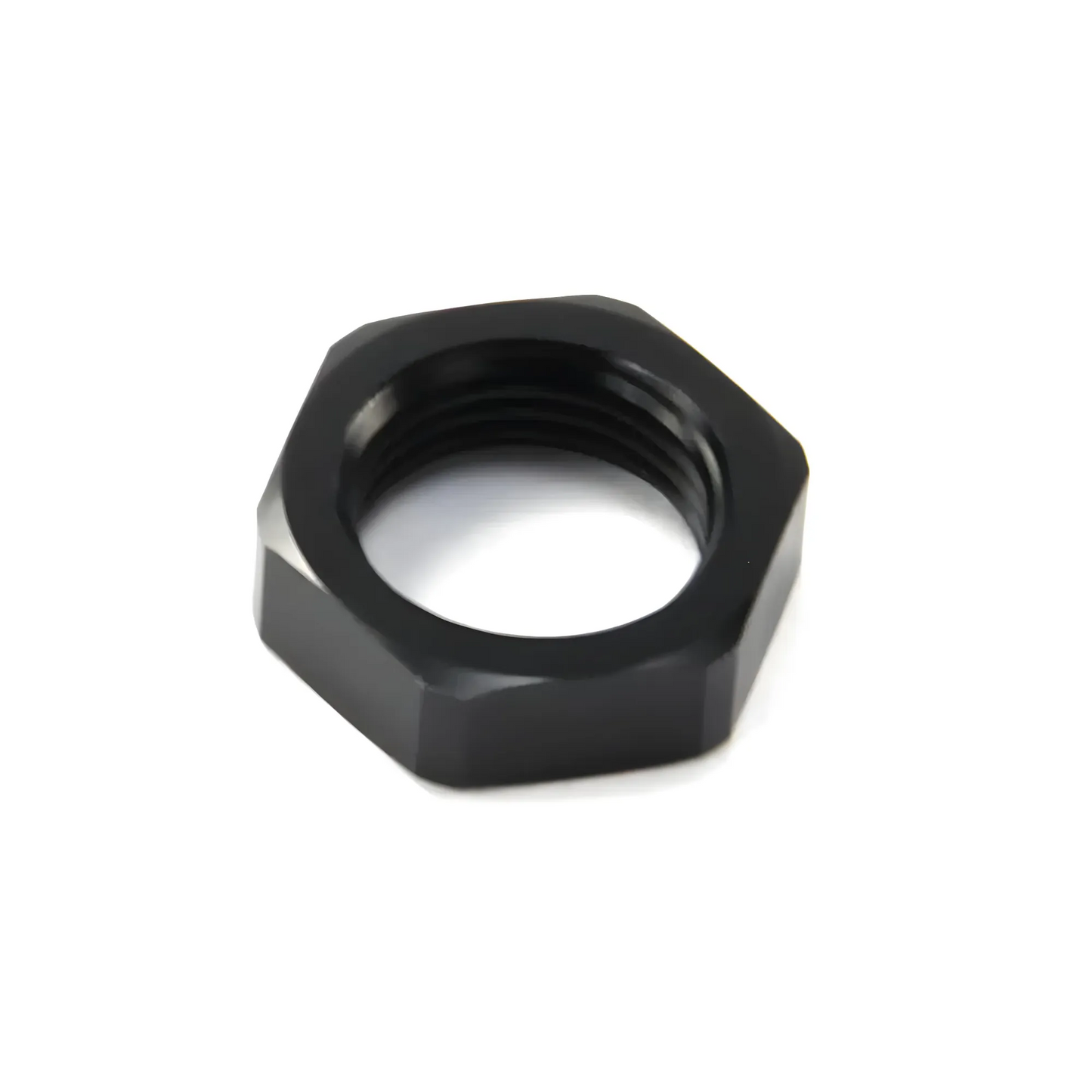 '-8 Bulkhead Nut Black