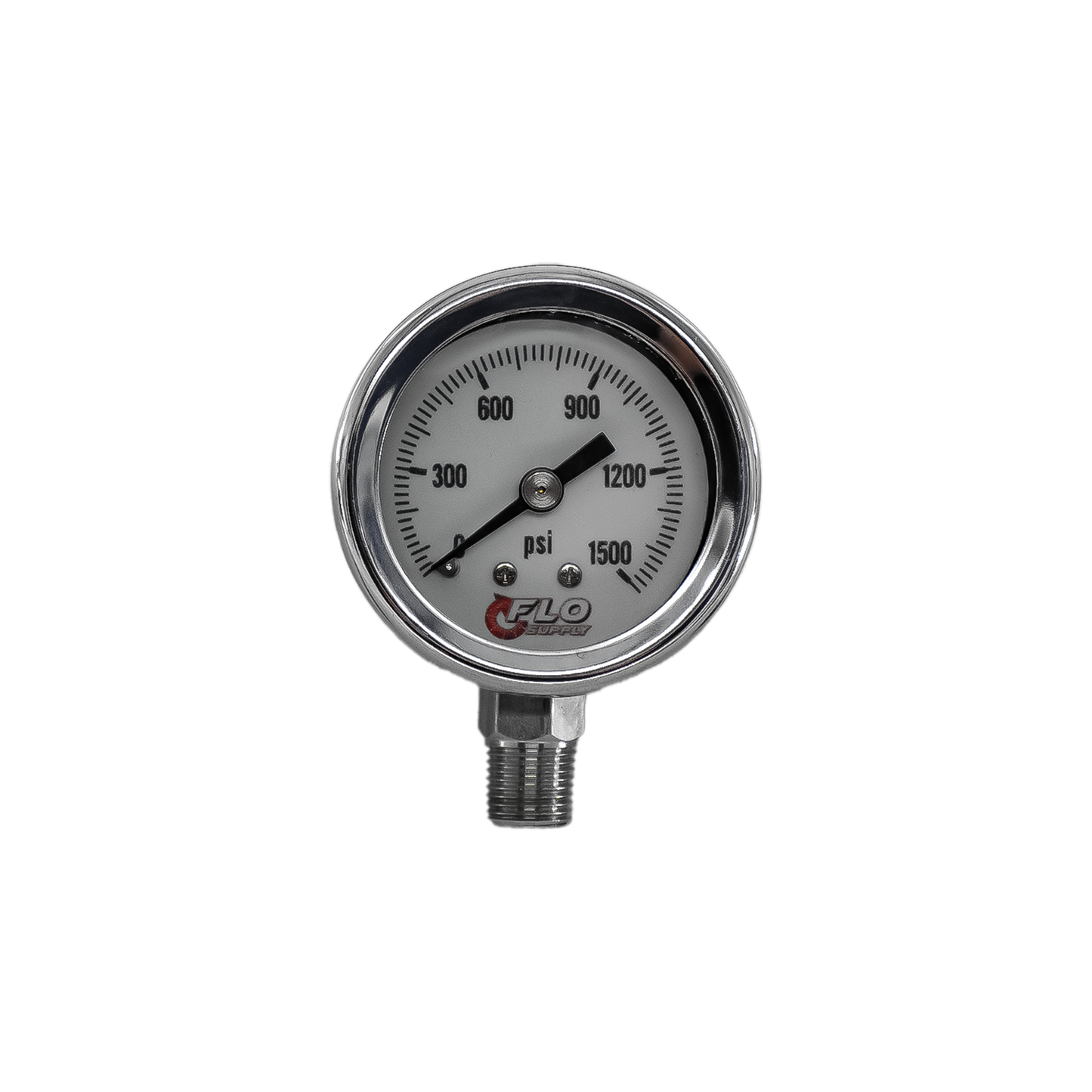 Luminescent CO2 Pressure Gauge - Bottom Inlet / 0-1500 PSI