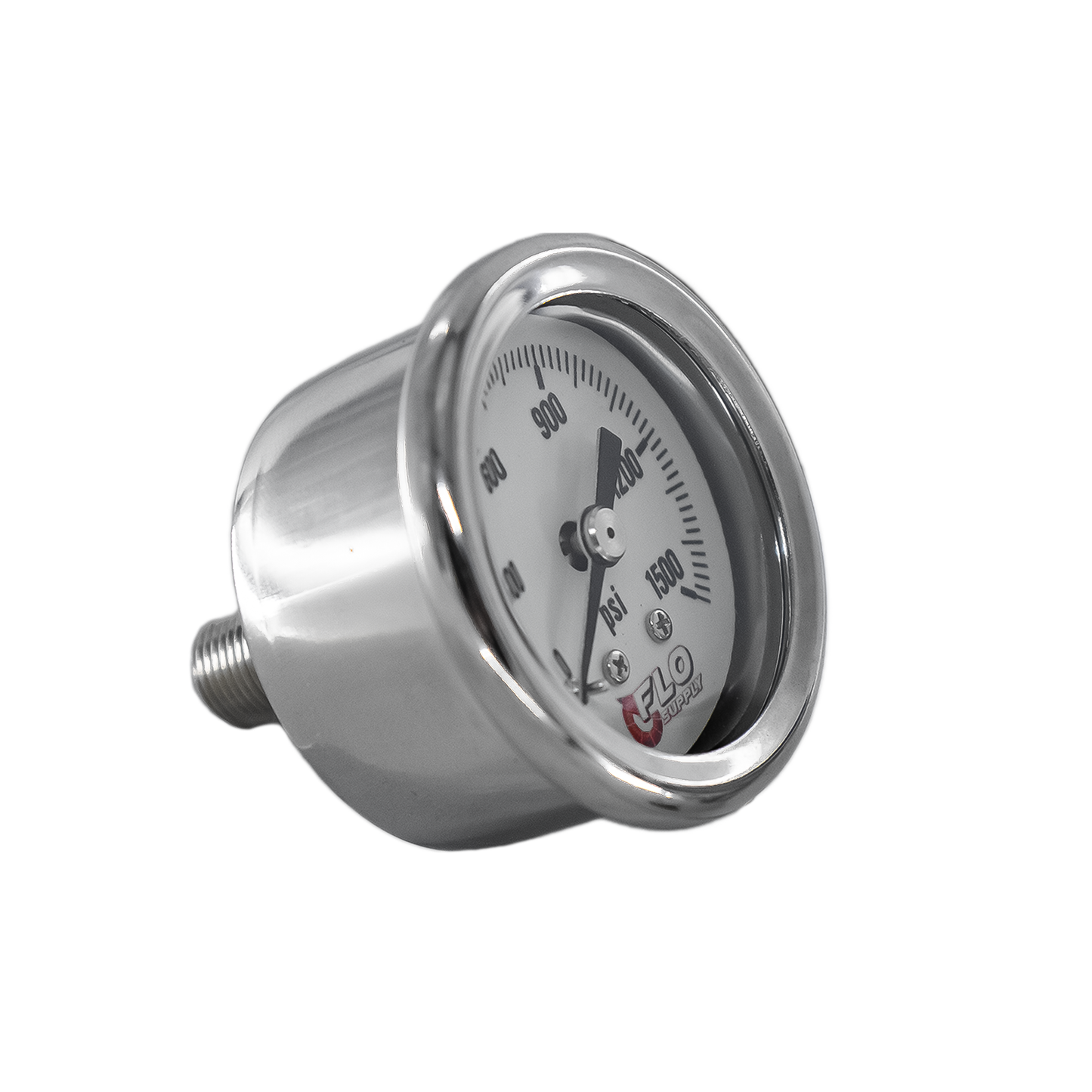 Luminescent CO2 Pressure Gauge - Back Inlet / 0-1500 PSI