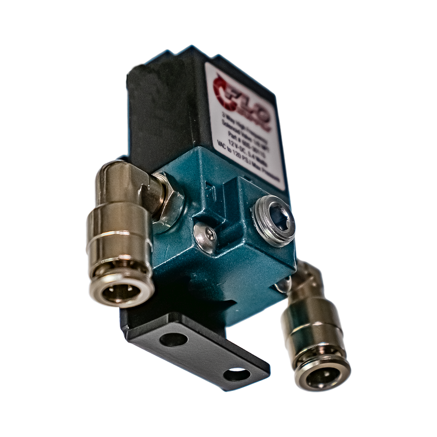 Single 3-Port Boost Control Solenoid Valve with 90 Degree Bracket & Fittings