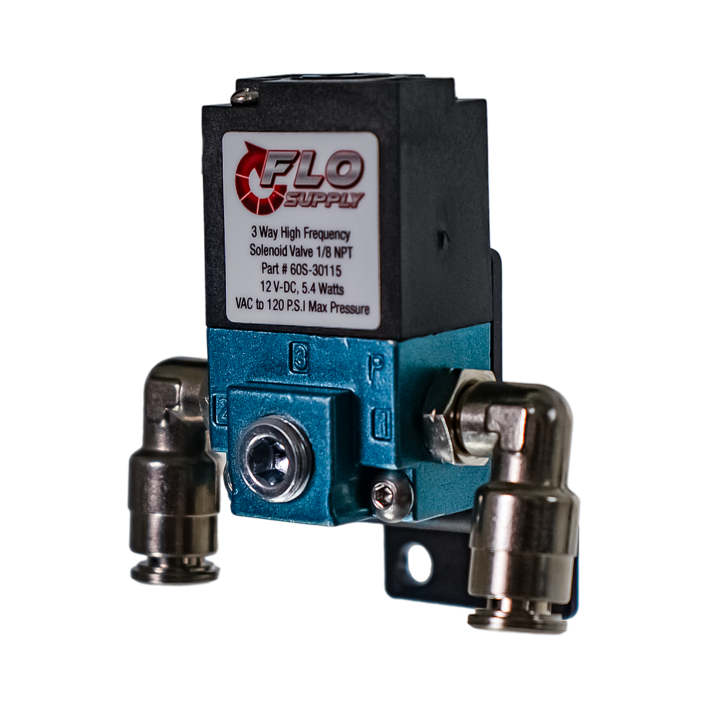 Single 3-Port Boost Control Solenoid Valve with Stepped Bracket & Fittings