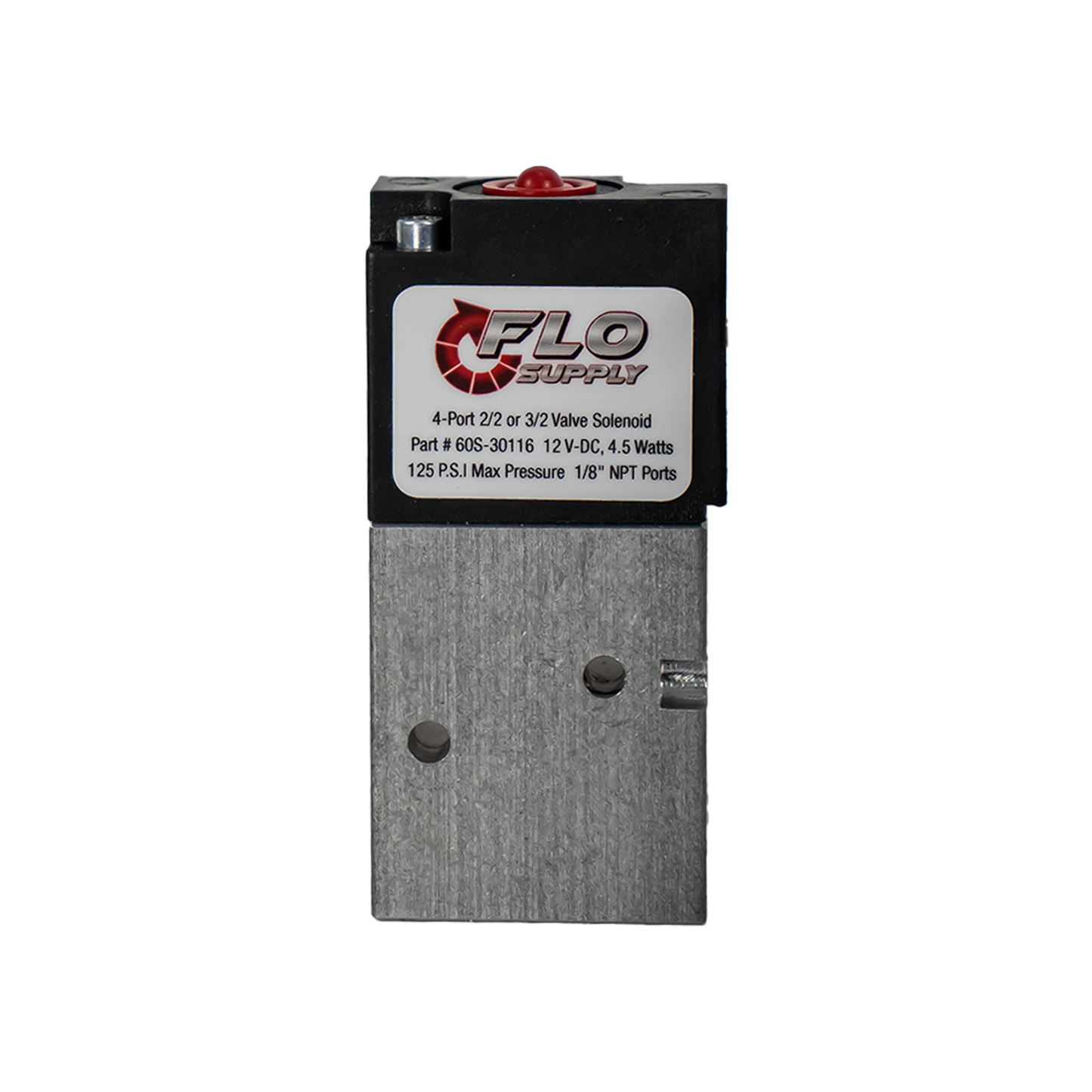 Flo Supply 4 Port Solenoid Valve - (2/2 or 3/2 Valve)