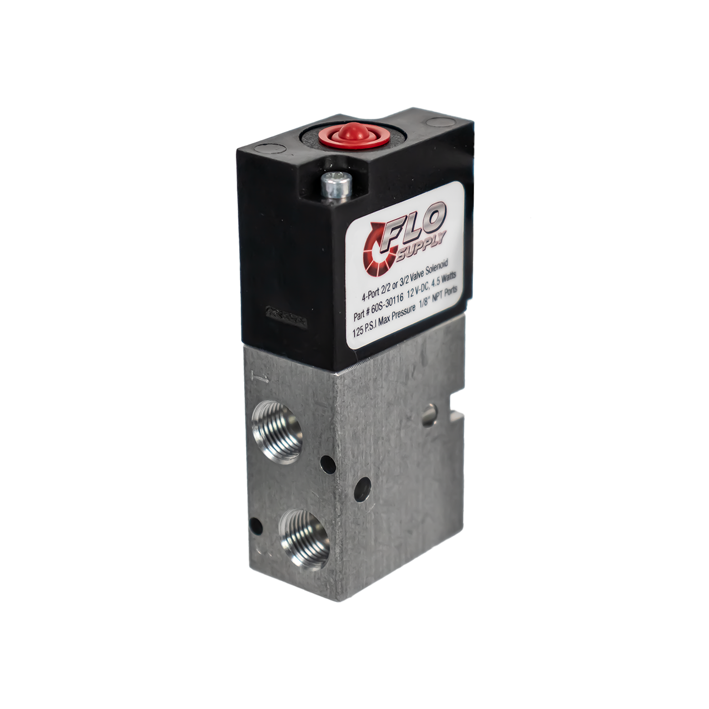 Flo Supply 4 Port Solenoid Valve - (2/2 or 3/2 Valve)