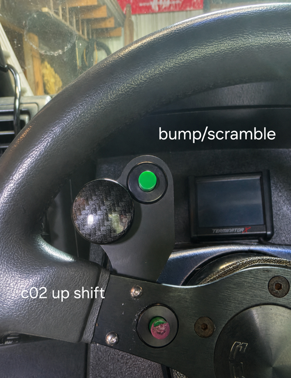 Dual Push Button Steering Wheel Bracket - 2 On 1 Side