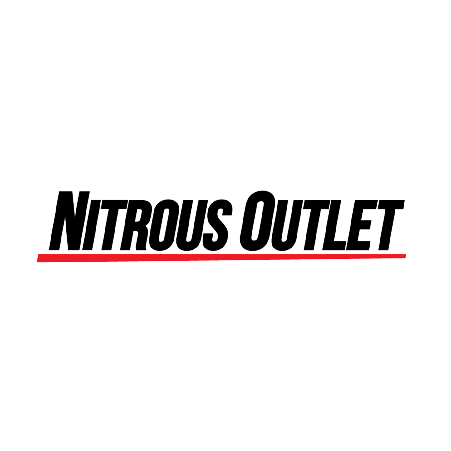 Nitrous Outlet Cowl Black Underline Logo Sticker