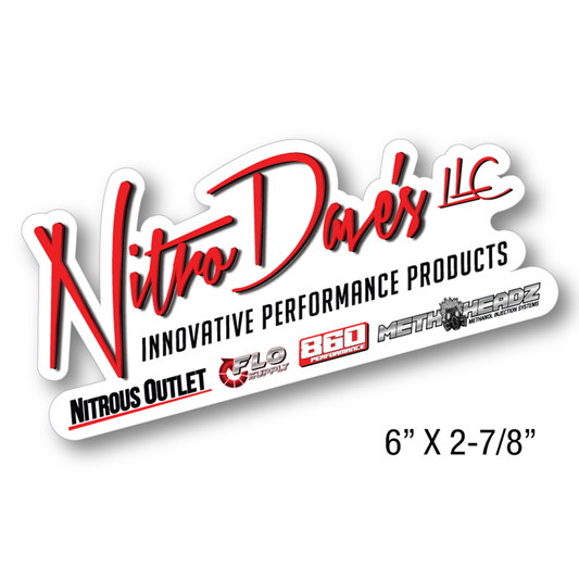 Nitro Dave's Promotional Decal - Contour Cut (6" X 2-7/8")