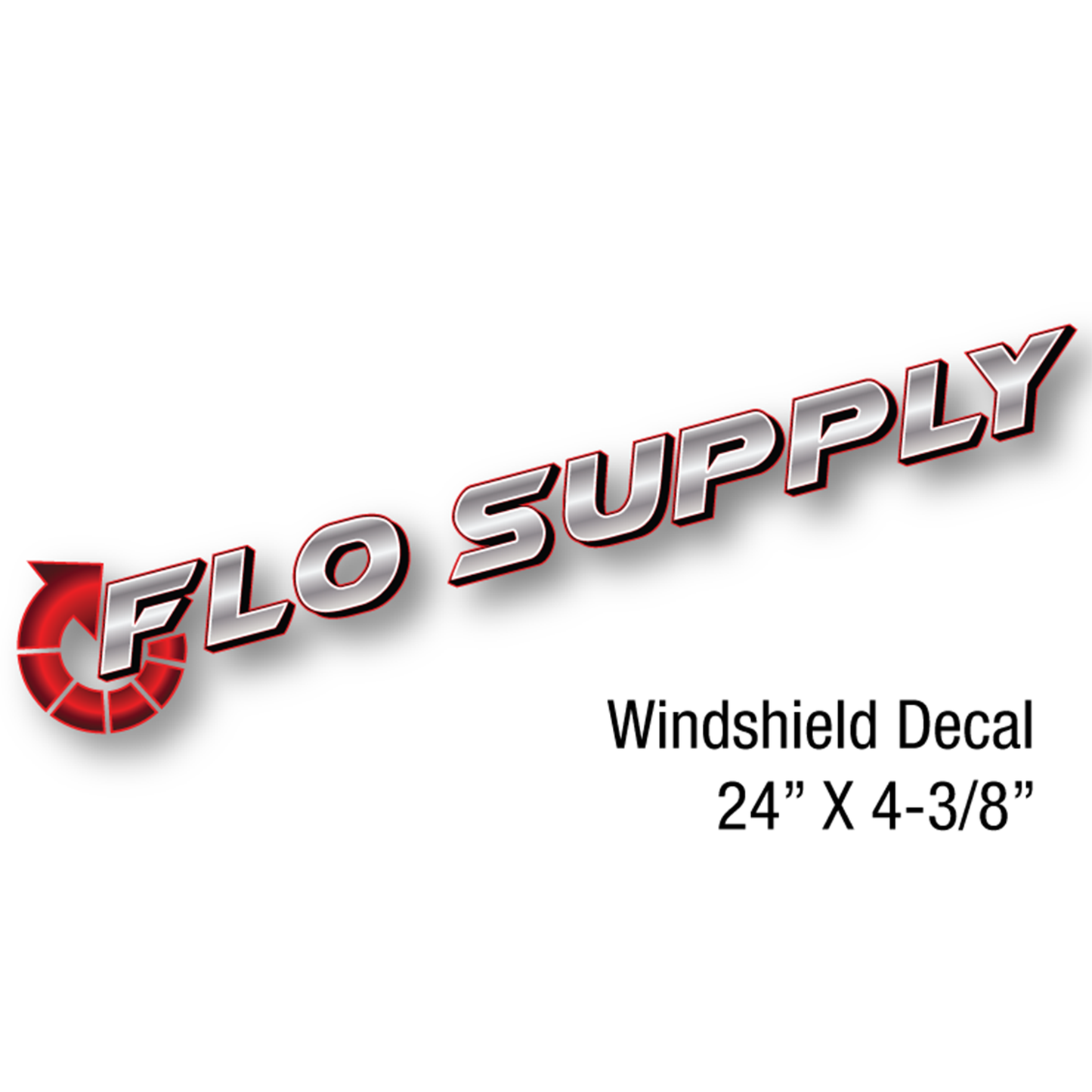Flo Supply Decal - Die Cut (24" x 4-3/8")