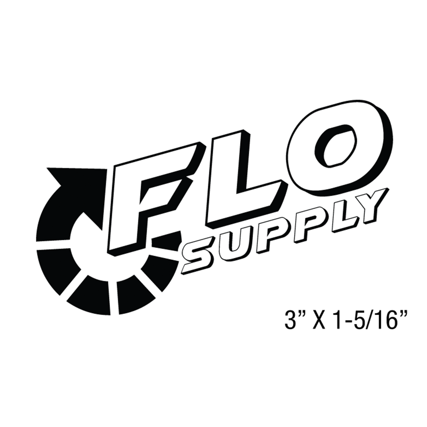 Flo Supply Decal - Die Cut (3" x 1-5/16")