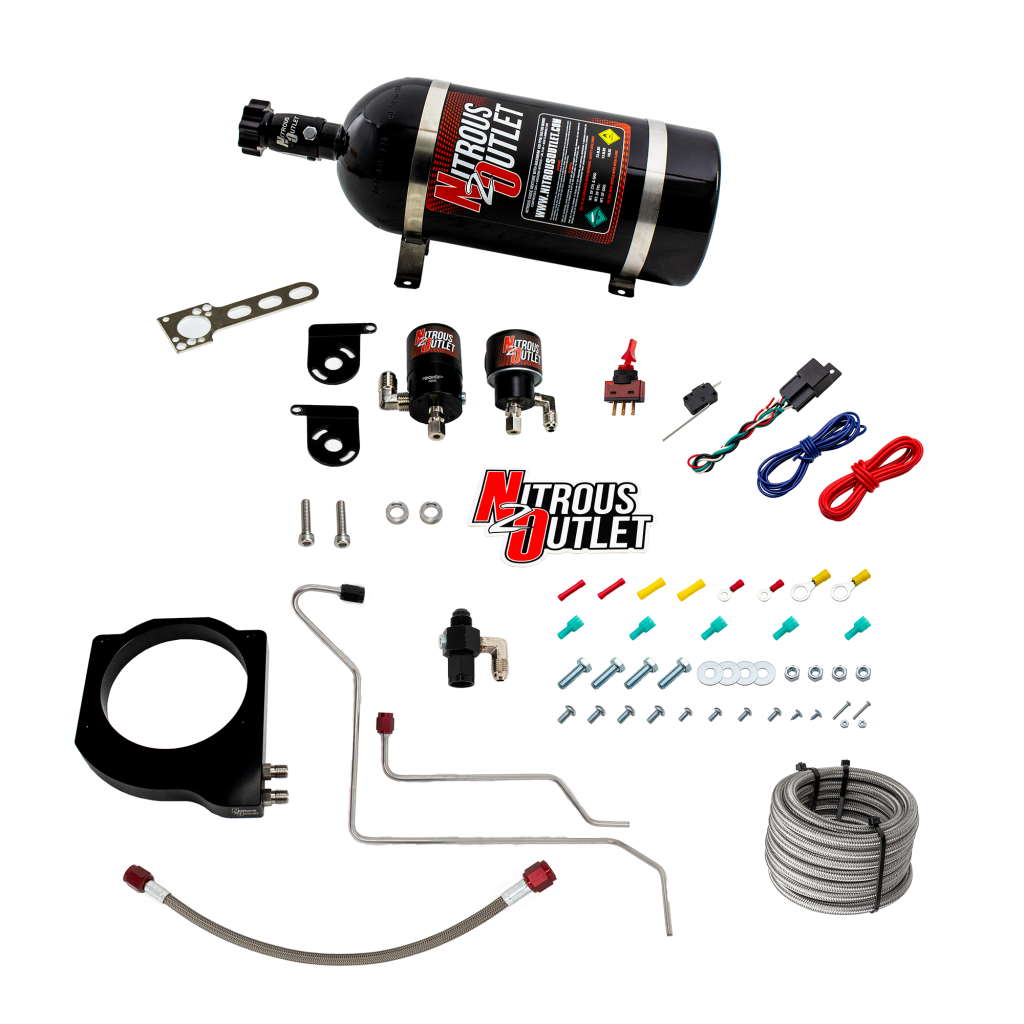 GM 102mm Texas Speed Titan LR-T, SR-1, SR-3, SR-7 Intake Hard-line Plate System - Gas/E85 (5-55psi)(50-200HP)