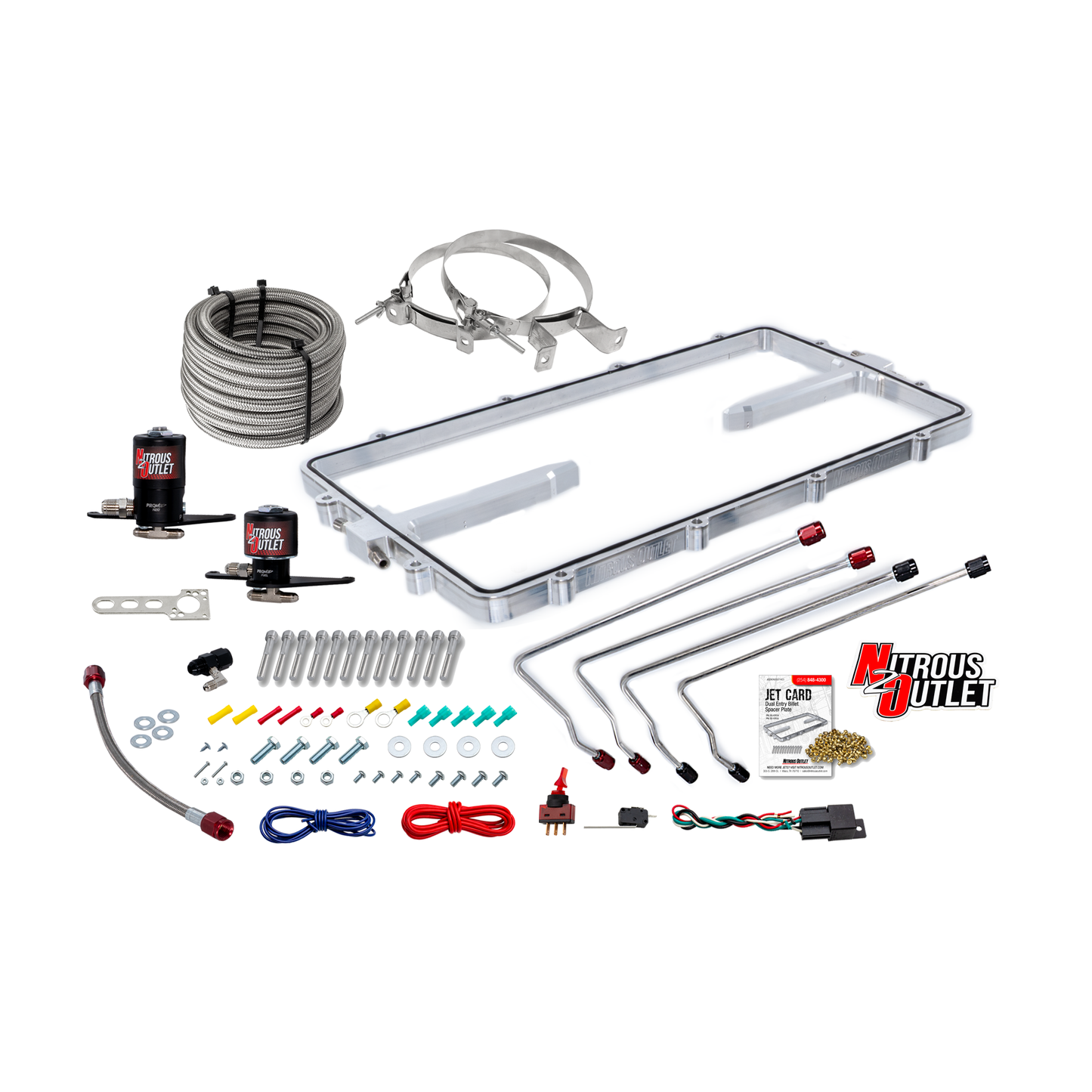 Texas Speed Titan LR-T, SR-1, SR-3, SR-7 Intake Hard-Line Spacer Plate System -Gas/E85 (5-55psi)