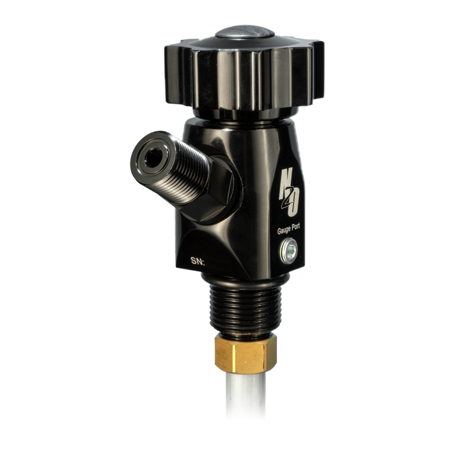 5lb CO2 Bottle Valve Adapter Fitting - 8AN To CGA 320