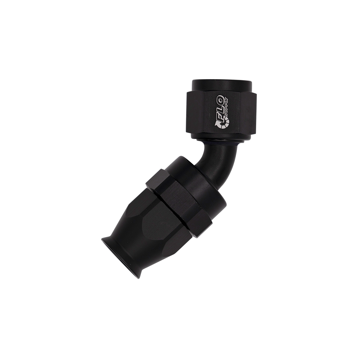 AN PTFE 45 Degree Swivel Hose End