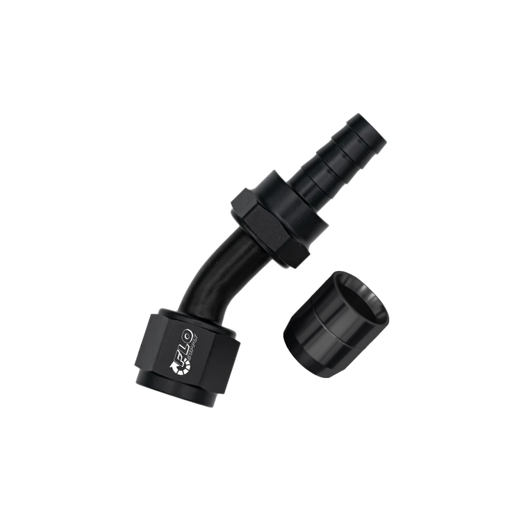 AN Crimp 30 Degree Swivel Hose End
