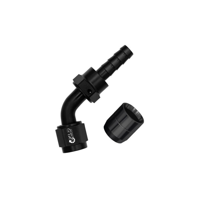 AN Crimp 60 Degree Swivel Hose End