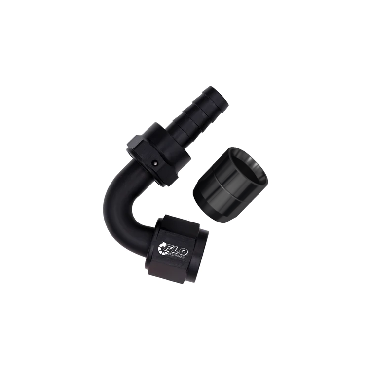 AN Crimp 120 Degree Swivel Hose End