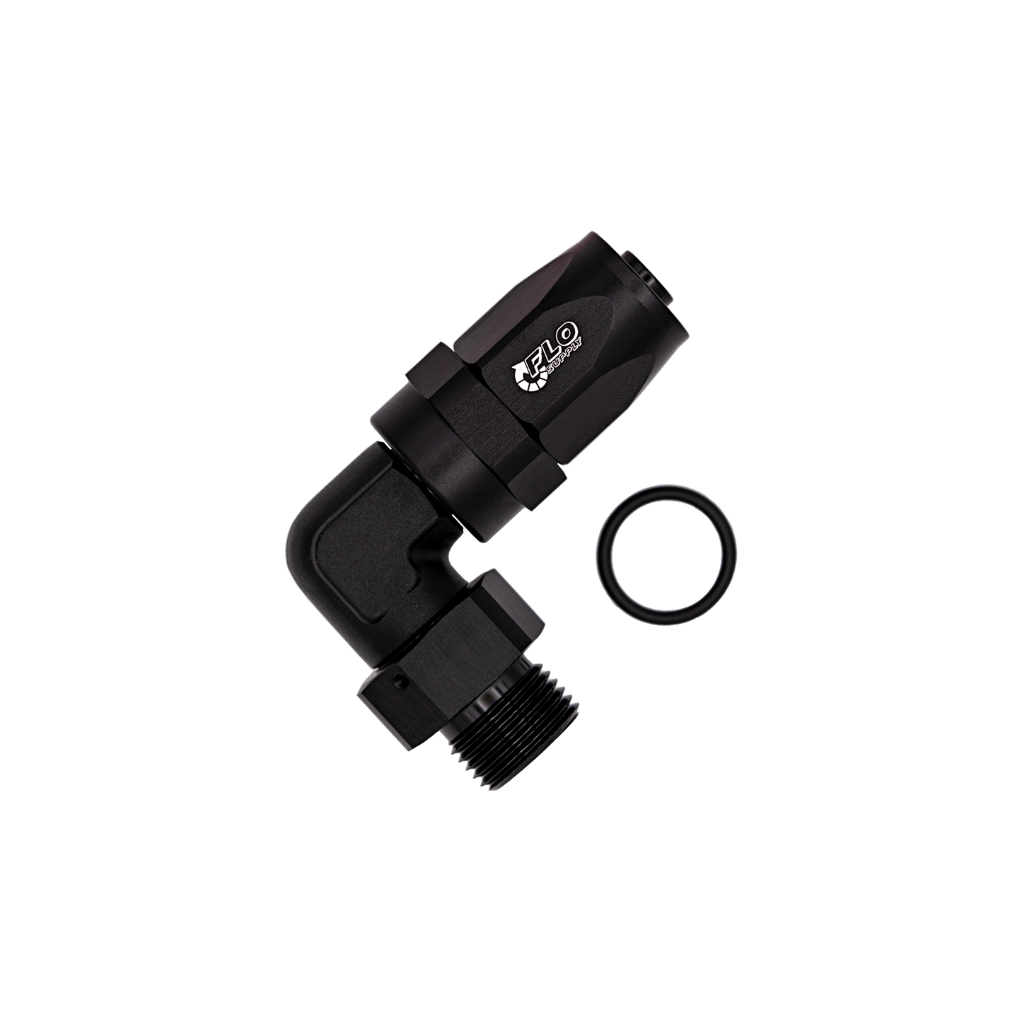 AN ORB To AN EZ Connect Forged 90 Degree Swivel Forged Hose End