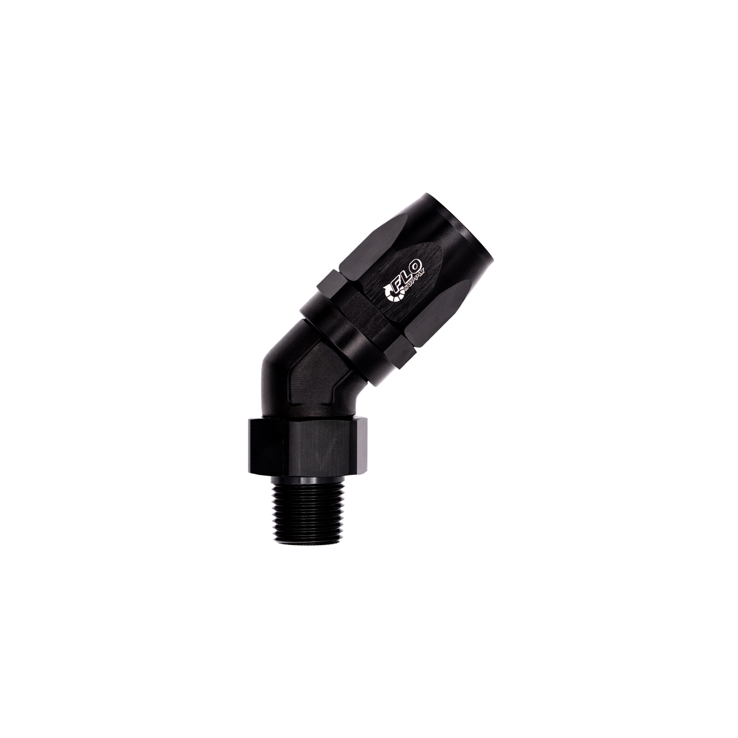 NPT To AN Cutter Forged 45 Degree Swivel Forged Hose End