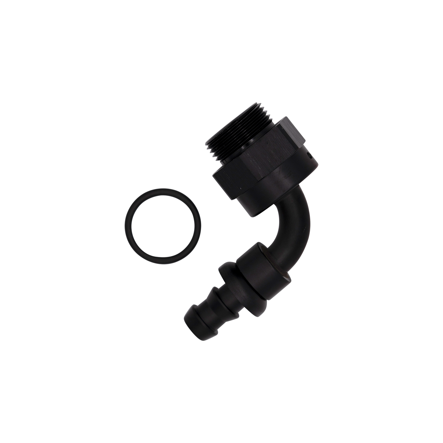 M22 ORB 90 Degree Male to AN Push-On Hose End