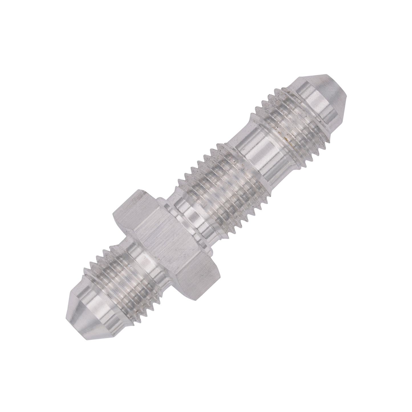 3AN Straight Bulkhead - Bare Aluminum