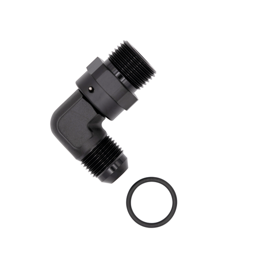 AN ORB 90 Degree Male To AN Male Swivel Adapter