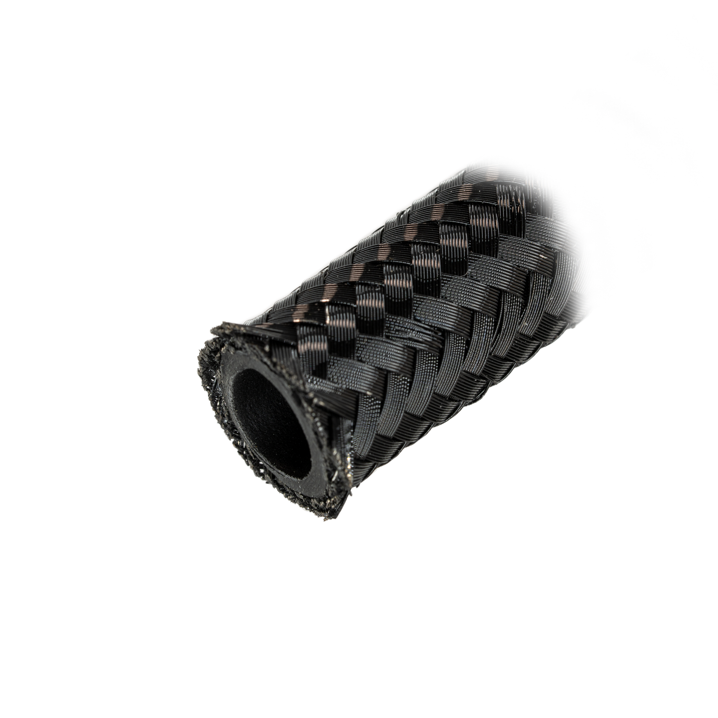 Black Stainless Steel Braided Hose - Synthetic Rubber Liner - Per Foot