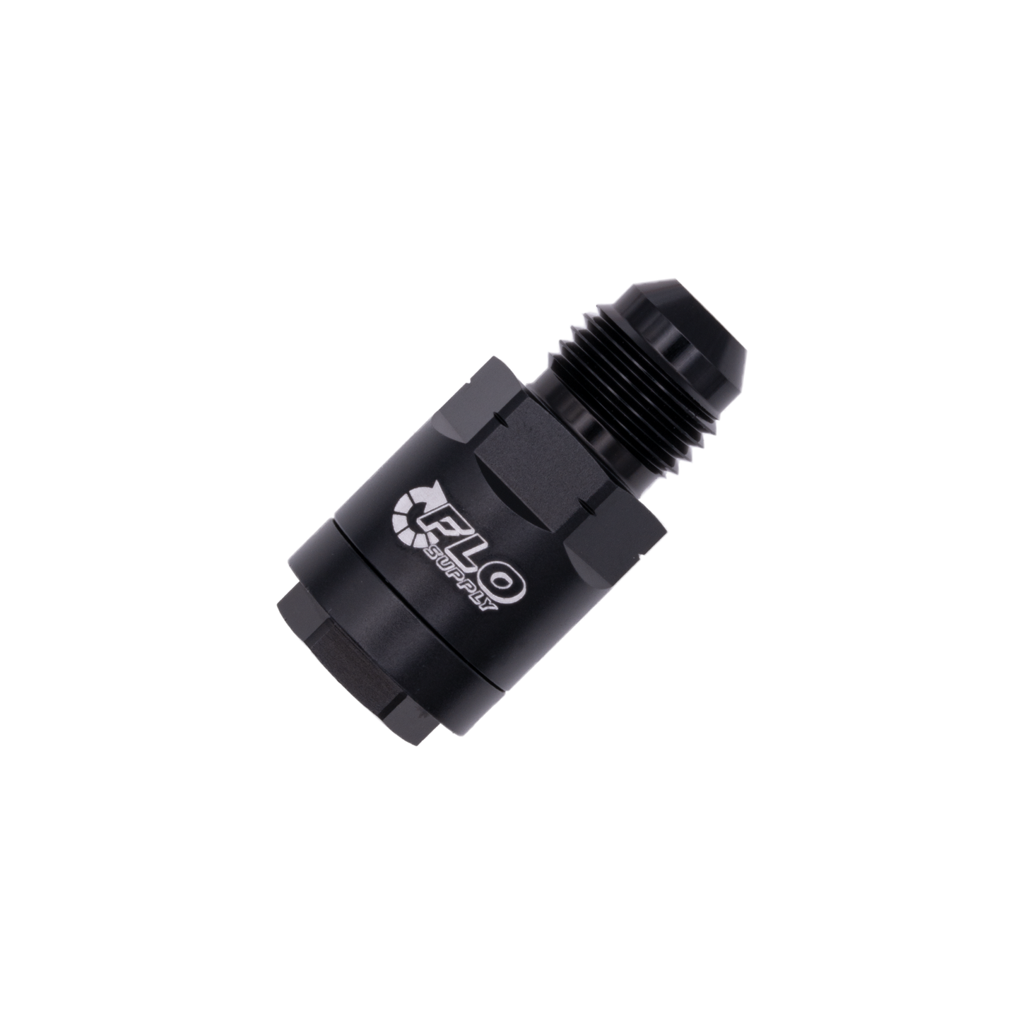 6AN x 5/16" Threaded Lock Fuel Adapter - Male/Female