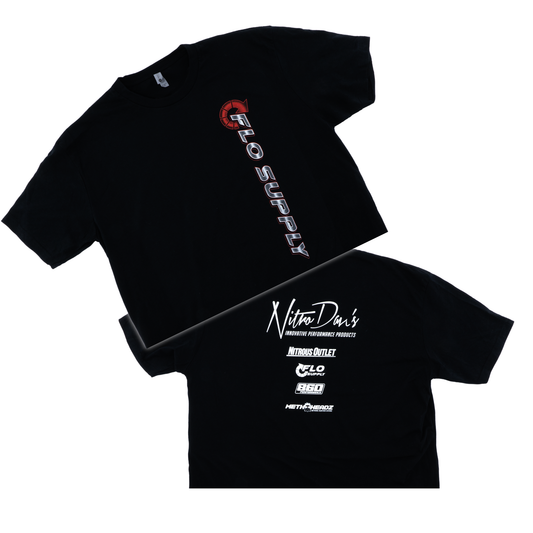 Flo Supply T-Shirt - Black/Side Logo