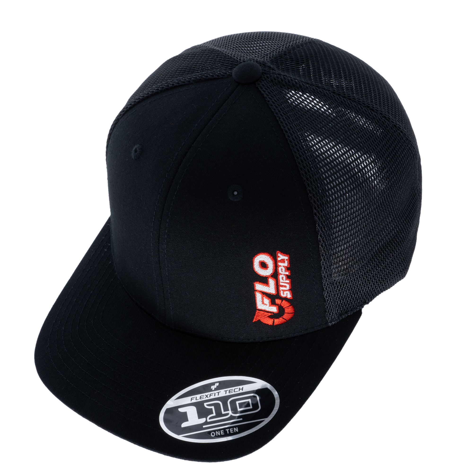Back - Outlet Hat Black Fit Nitrous Mesh Flex Snap –