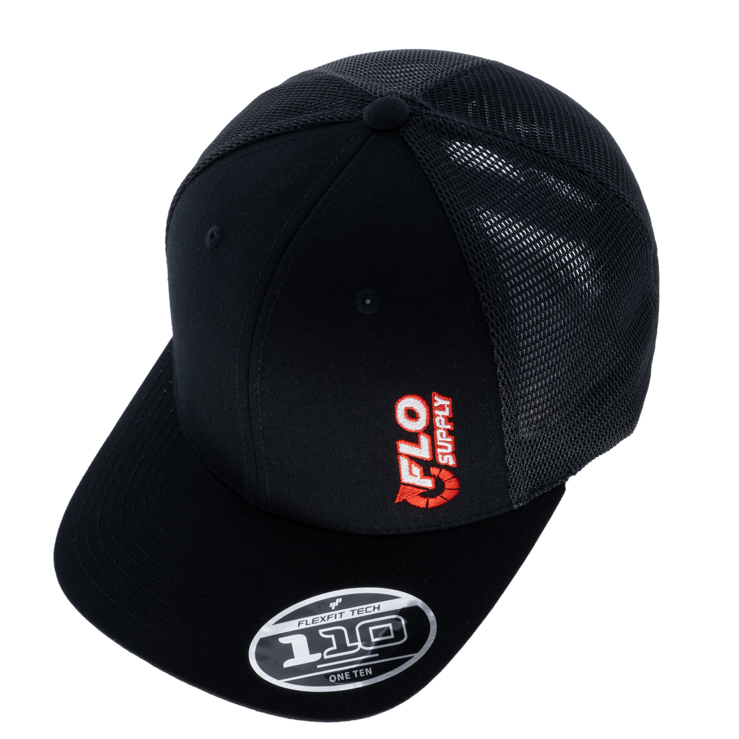 Flex Fit Mesh Snap Back Hat - Black