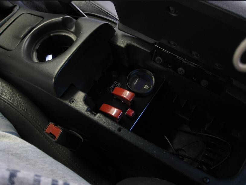 GM 98-02 F-Body Console Switch Panel With 2 1/16" Gauge Hole