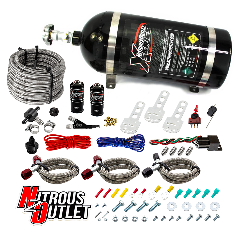 X-Series Sport Compact EFI Single Nozzle System - Gas/E85 - 5-55psi