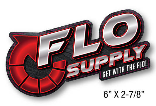 Flo Supply Promotional Decal - Contour Cut (6" x 2-7/8")