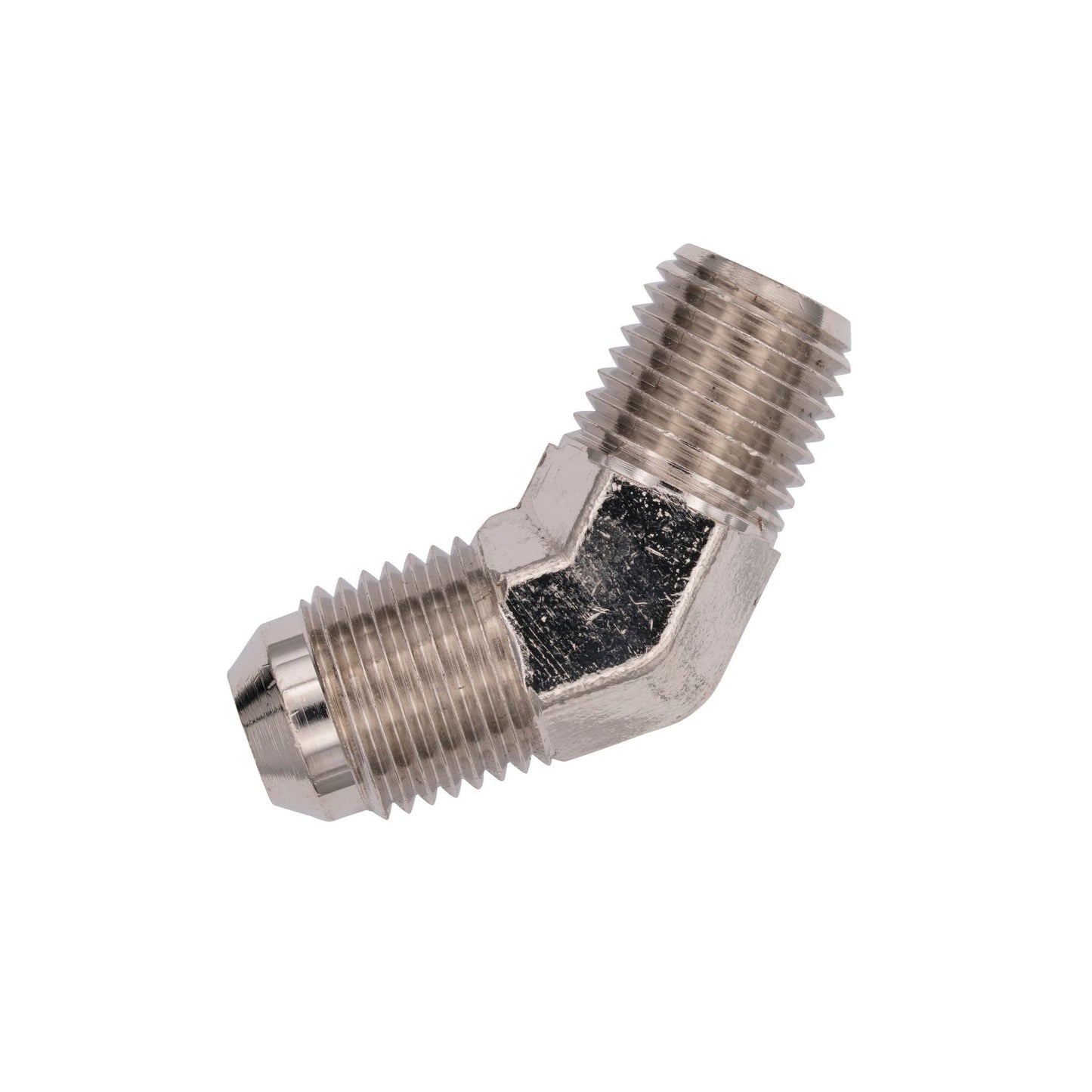 1/4" NPT x 6AN 45 Degree Fitting - Male /Male