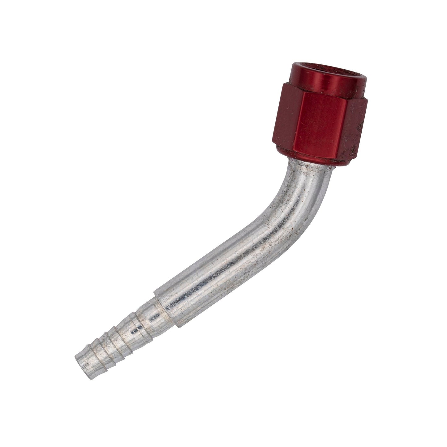 4AN 45 Degree Crimped Female Hose End - 3AN B-Nut - Colored B-Nuts