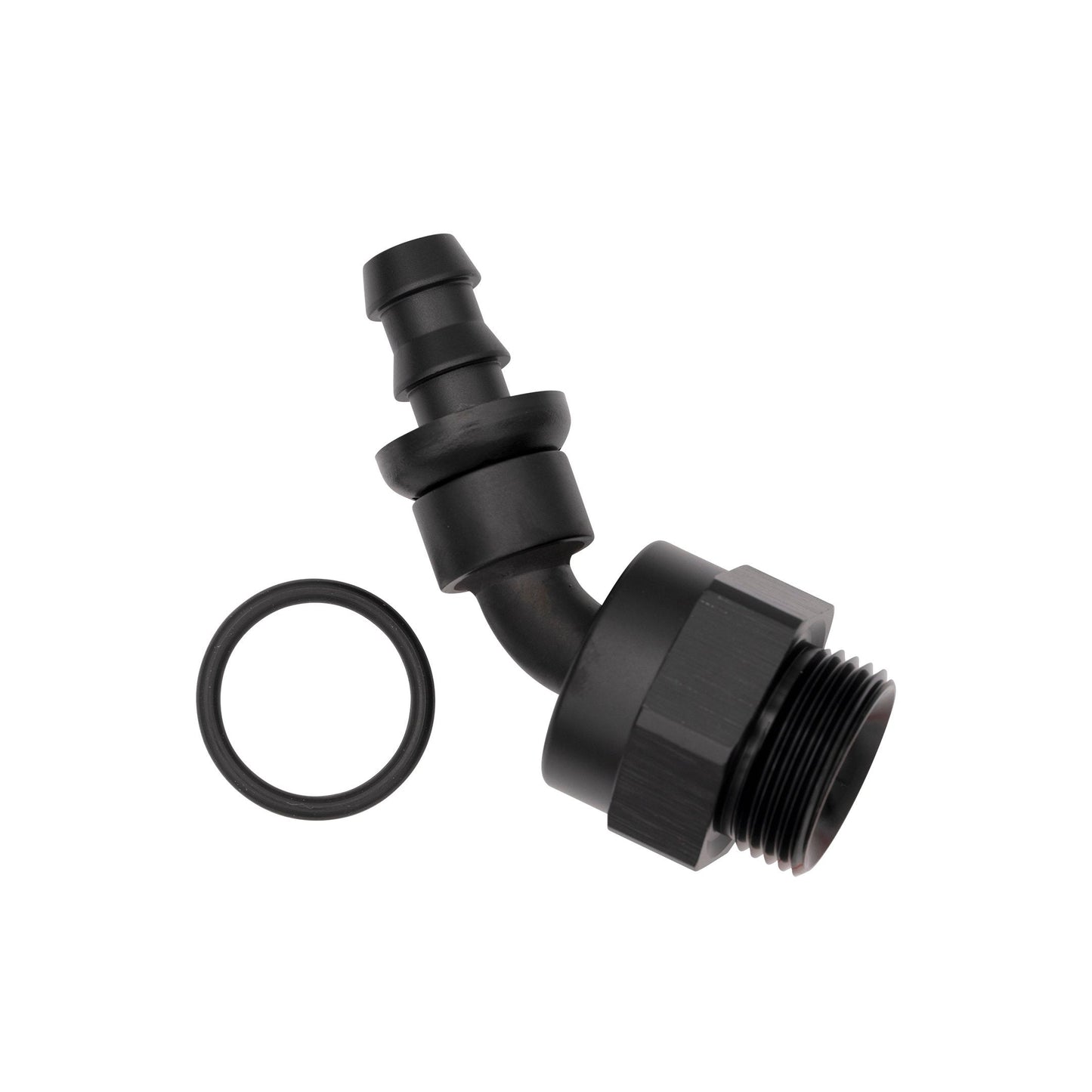 M22 ORB 45 Degree Male to AN Push-On Hose End