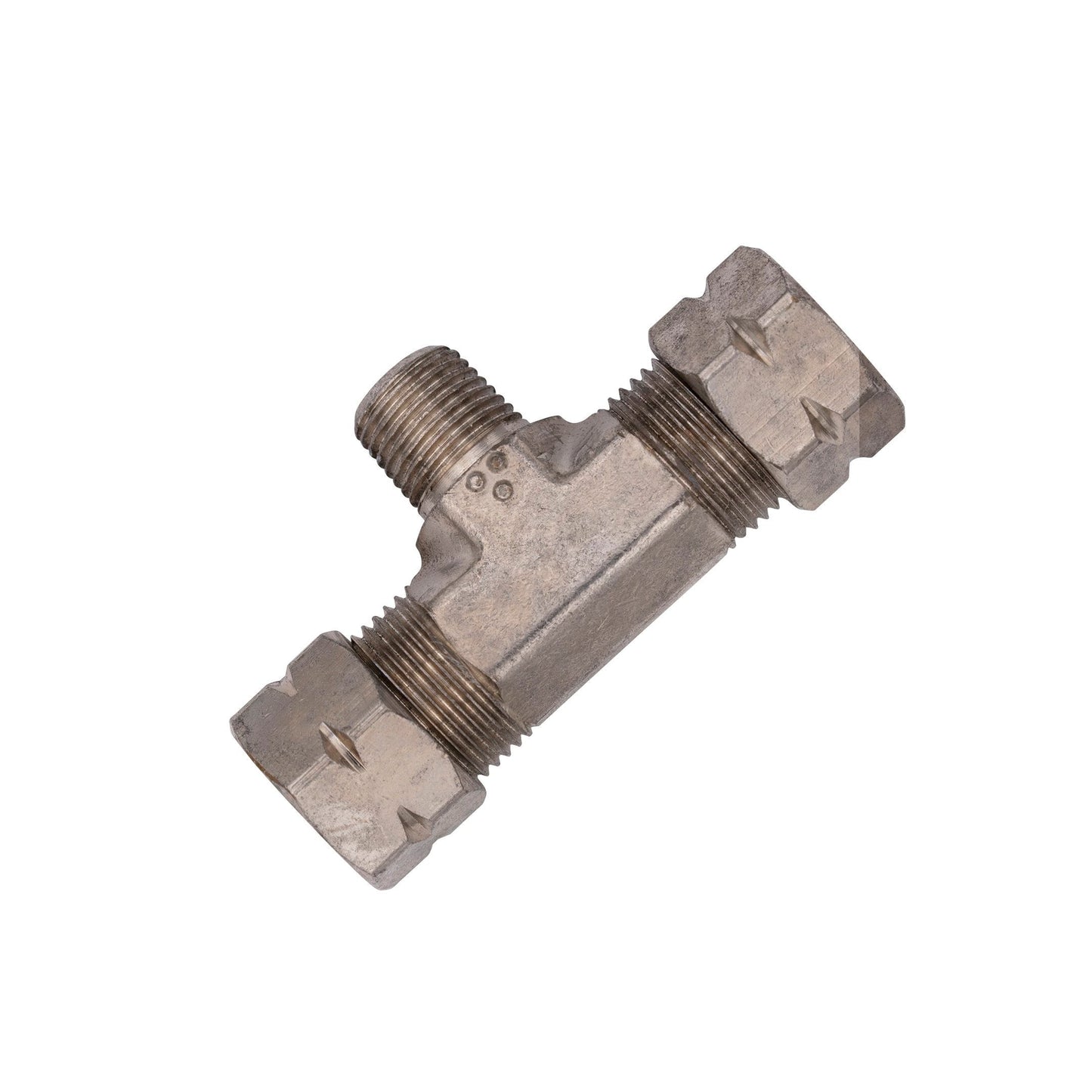 1/8" NPT x 3/8" Compression x 3/8" Compression Branch Tee Fitting