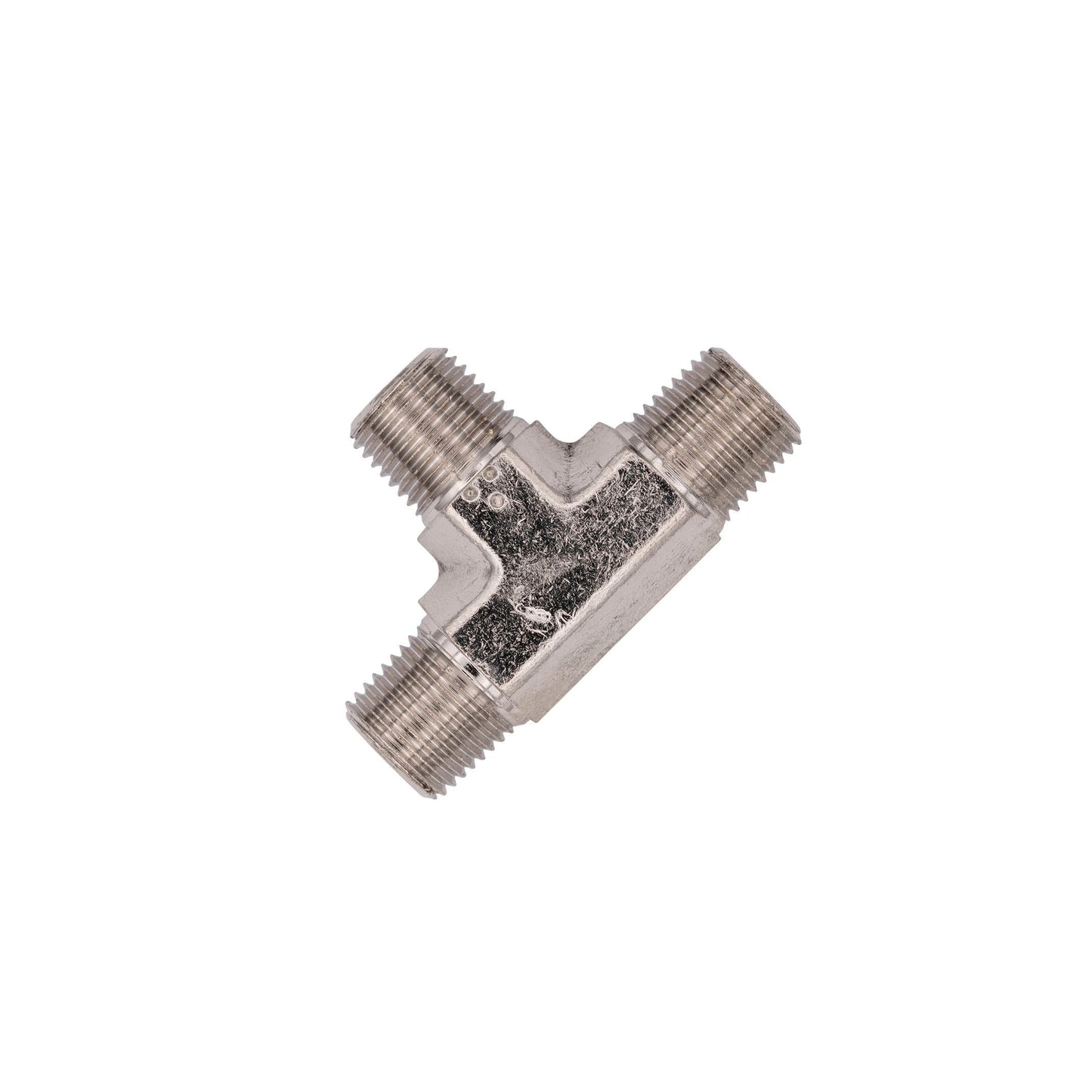 1/8" NPT x 1/8" NPT x 1/8" NPT Tee Fitting - Male/Male/Male
