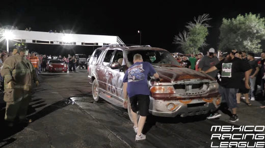 TRASHED Lincoln Navigator Does a Massive Burnout