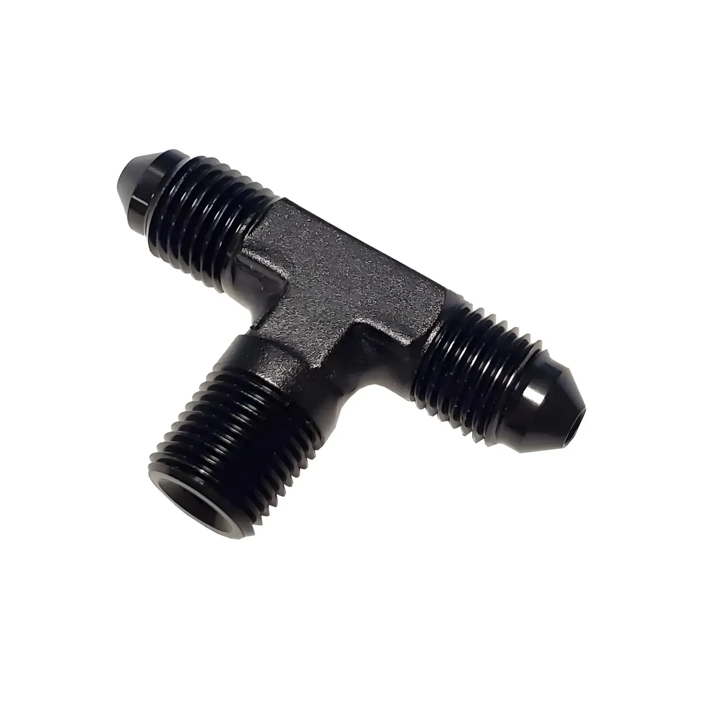 Nitrous Outlet 1/8" NPT x 3AN x 3AN Branch Tee Fitting - Male/Male/Male