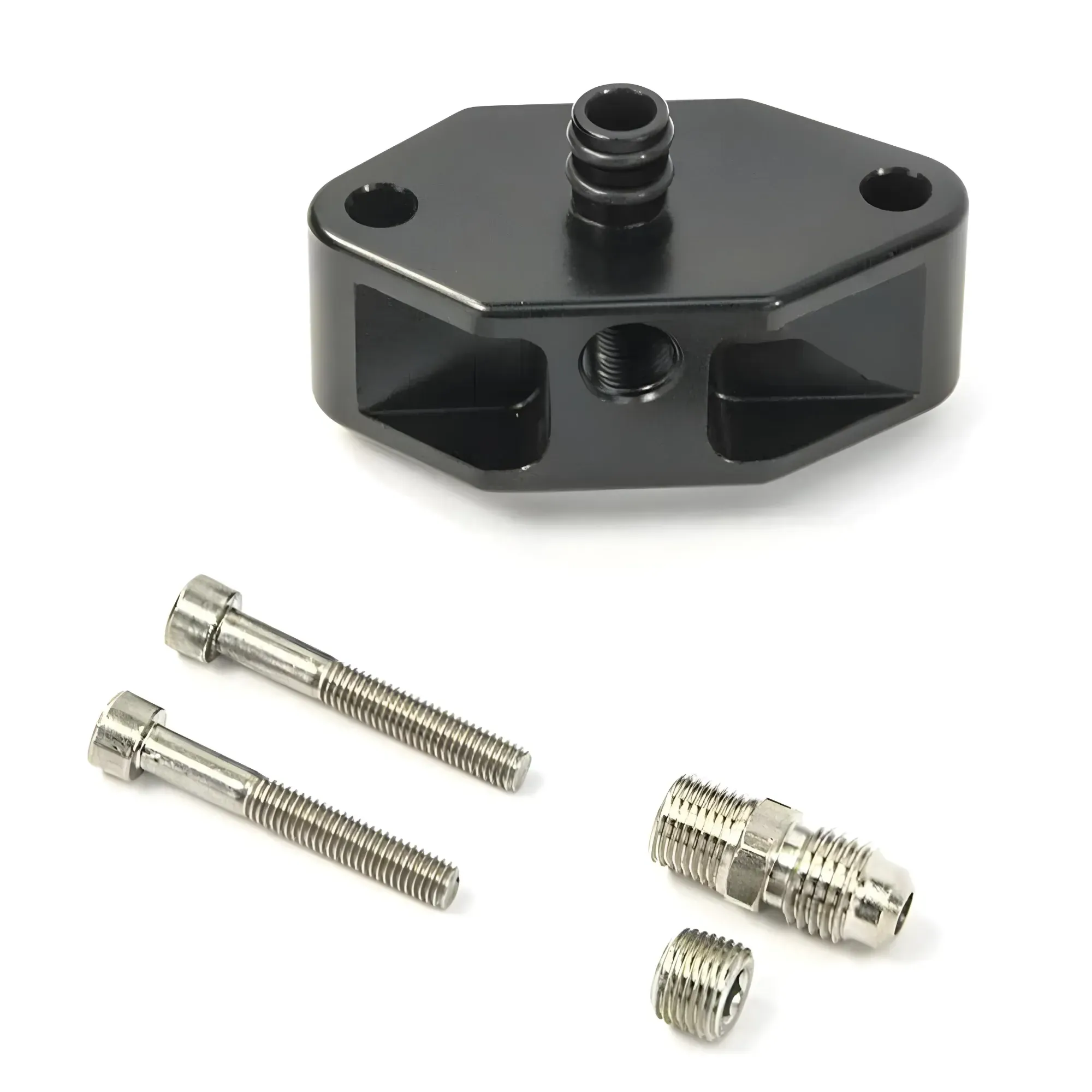 Ford 9904 4.6/5.4L 2V Billet Fuel Rail Adapter Nitrous Outlet