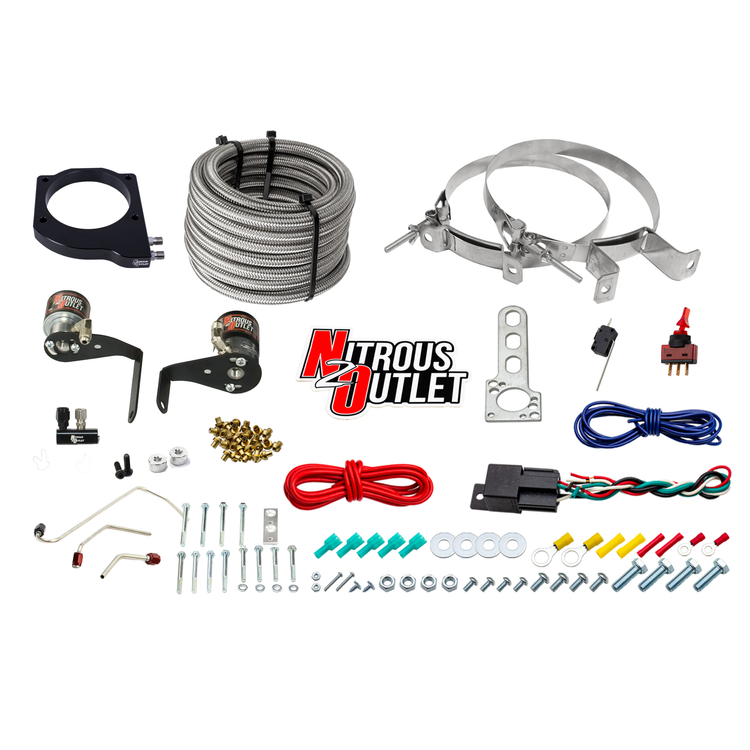 Nitrous Outlet Oxide Plate Systems 00-10129-102-00 102mm Fast Intake Hard-line System (No Bottle) thumbnail 2