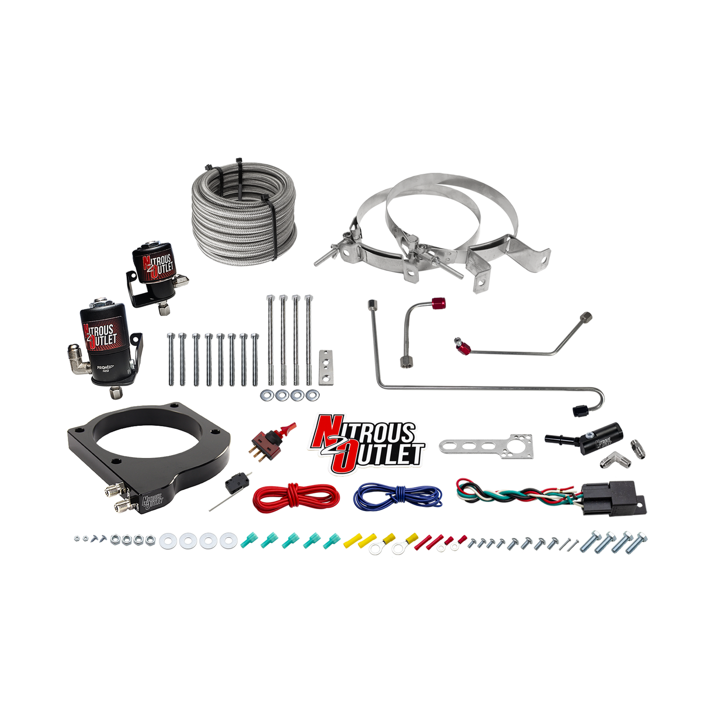 MSD Atomic AirForce LS1 Intake Hard-Lined Plate System for Aftermarket Fuel Rails