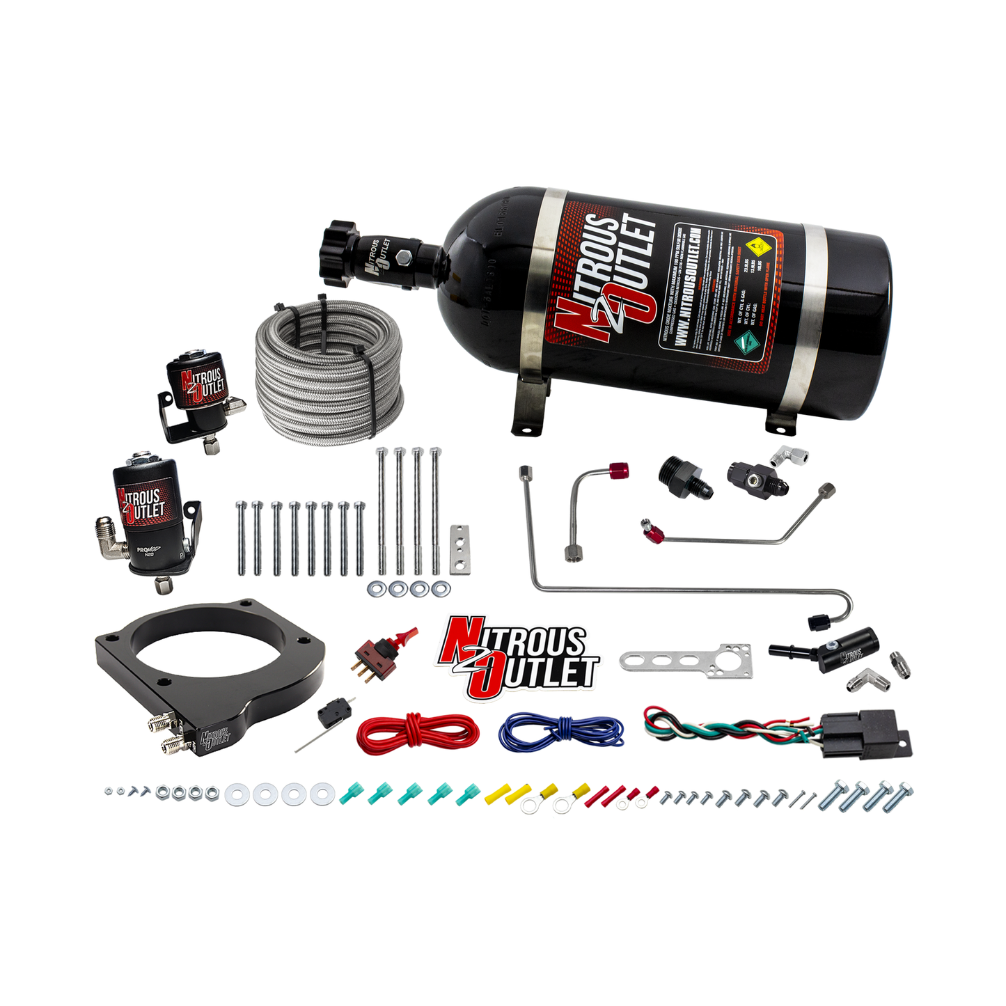 MSD Atomic AirForce LS1 Intake Hard-Lined Plate System for Aftermarket Fuel Rails