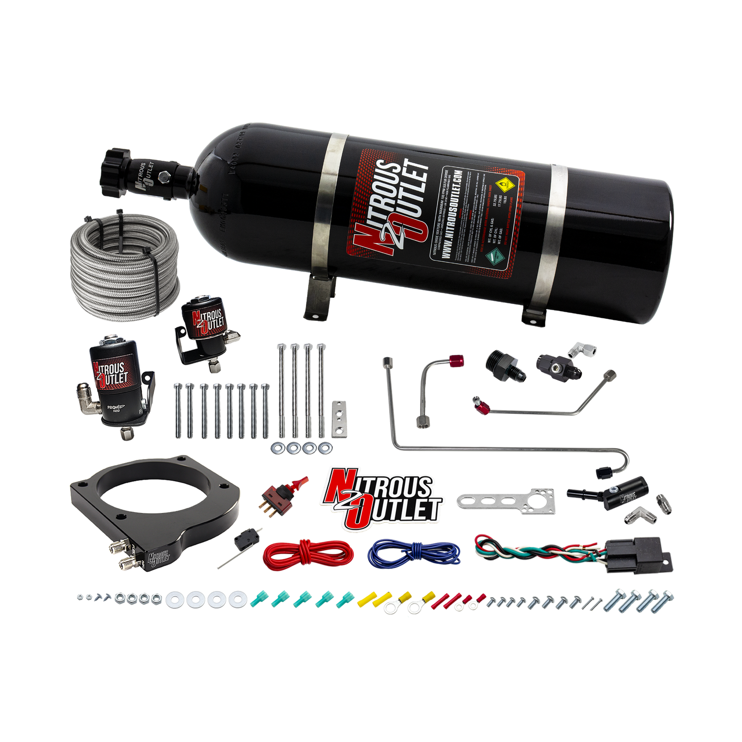 MSD Atomic AirForce LS1 Intake Hard-Lined Plate System for Aftermarket Fuel Rails