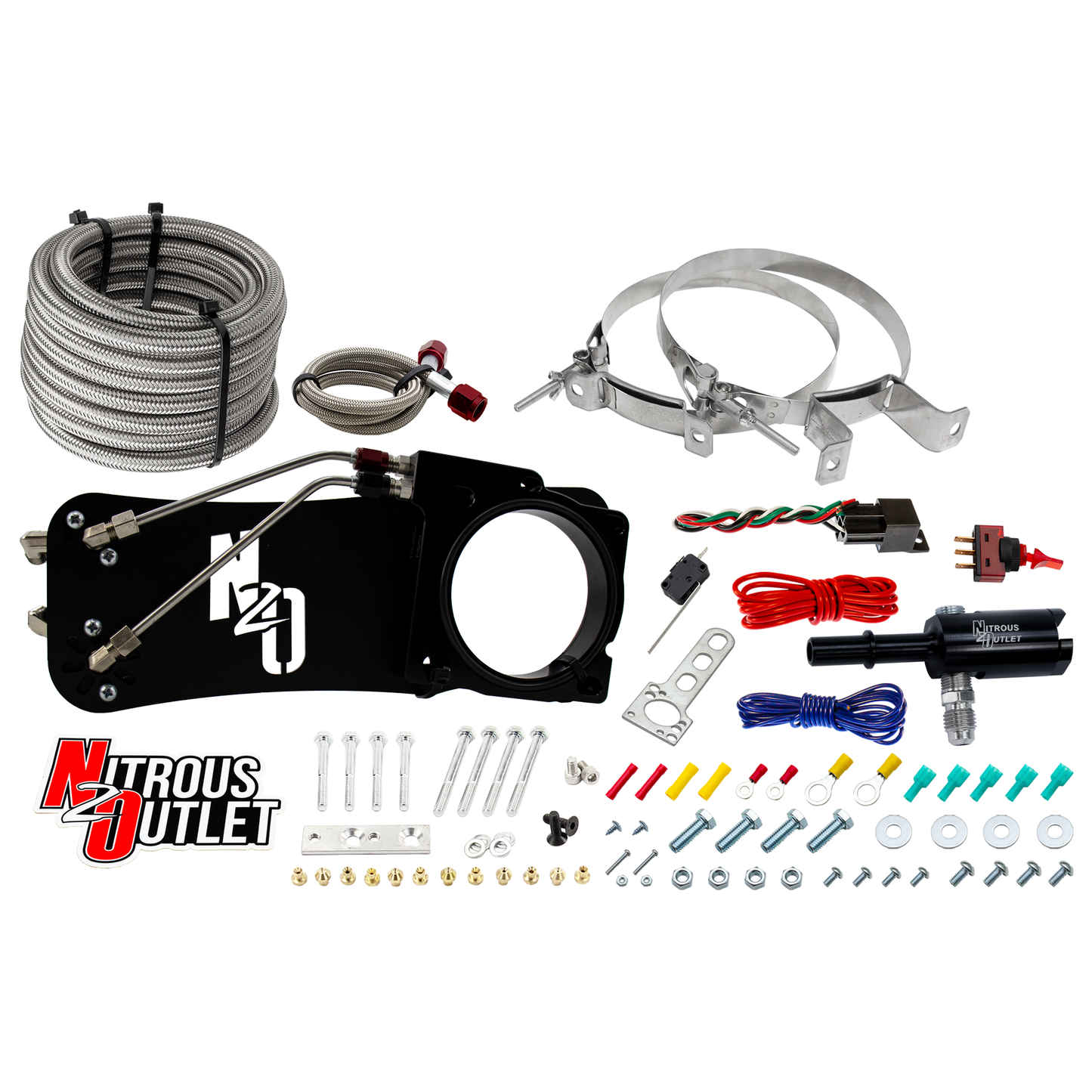 Mopar 80mm 2009-2019 Challenger / Charger/300C / 2005-2008 Magnum 5.7L Hemi Intake Hard-line Plate System