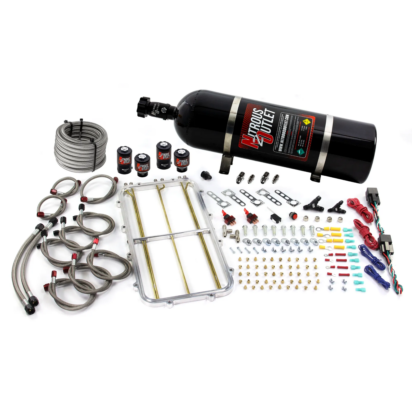 Holley Hi Ram Dual Stage Nitrous Spacer Plate System