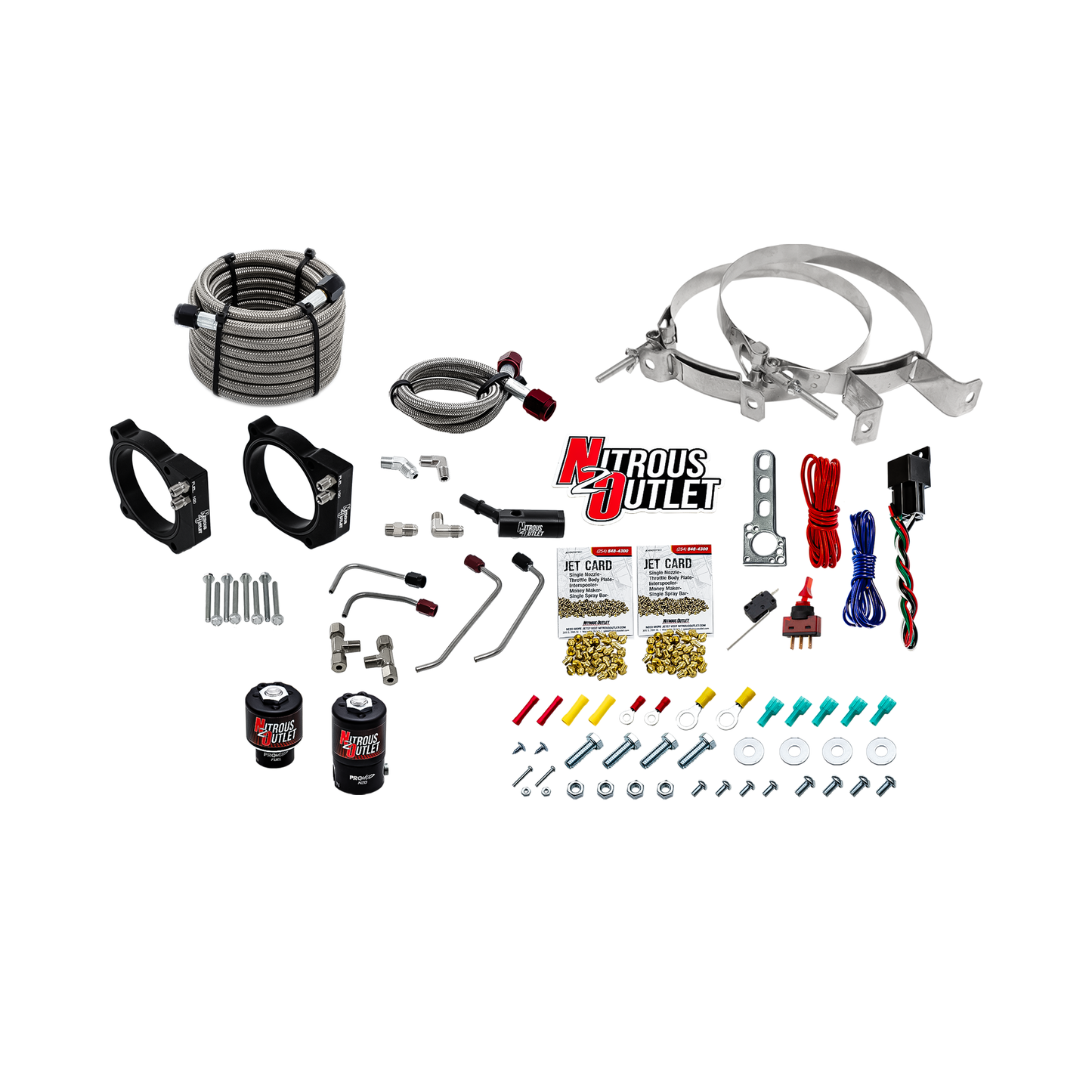 Ford 2024-2026 Mustang GT Dual Throttle Body Plate System - No Bottle, 10lb Bottle, 12lb Bottle & 15lb Bottle System