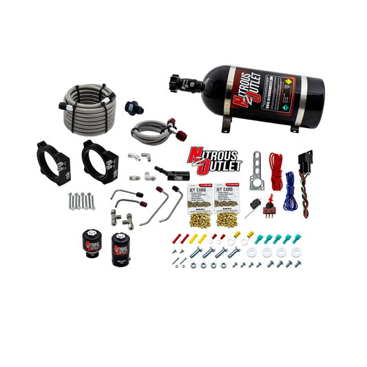 Ford 2024-2026 Mustang GT Dual Throttle Body Plate System - No Bottle, 10lb Bottle, 12lb Bottle & 15lb Bottle System
