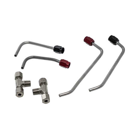 Nitrous Outlet Ford 2024-2026 Mustang GT Dual Throttle Body Plate Hard-Line Kit - Solenoids to Plate