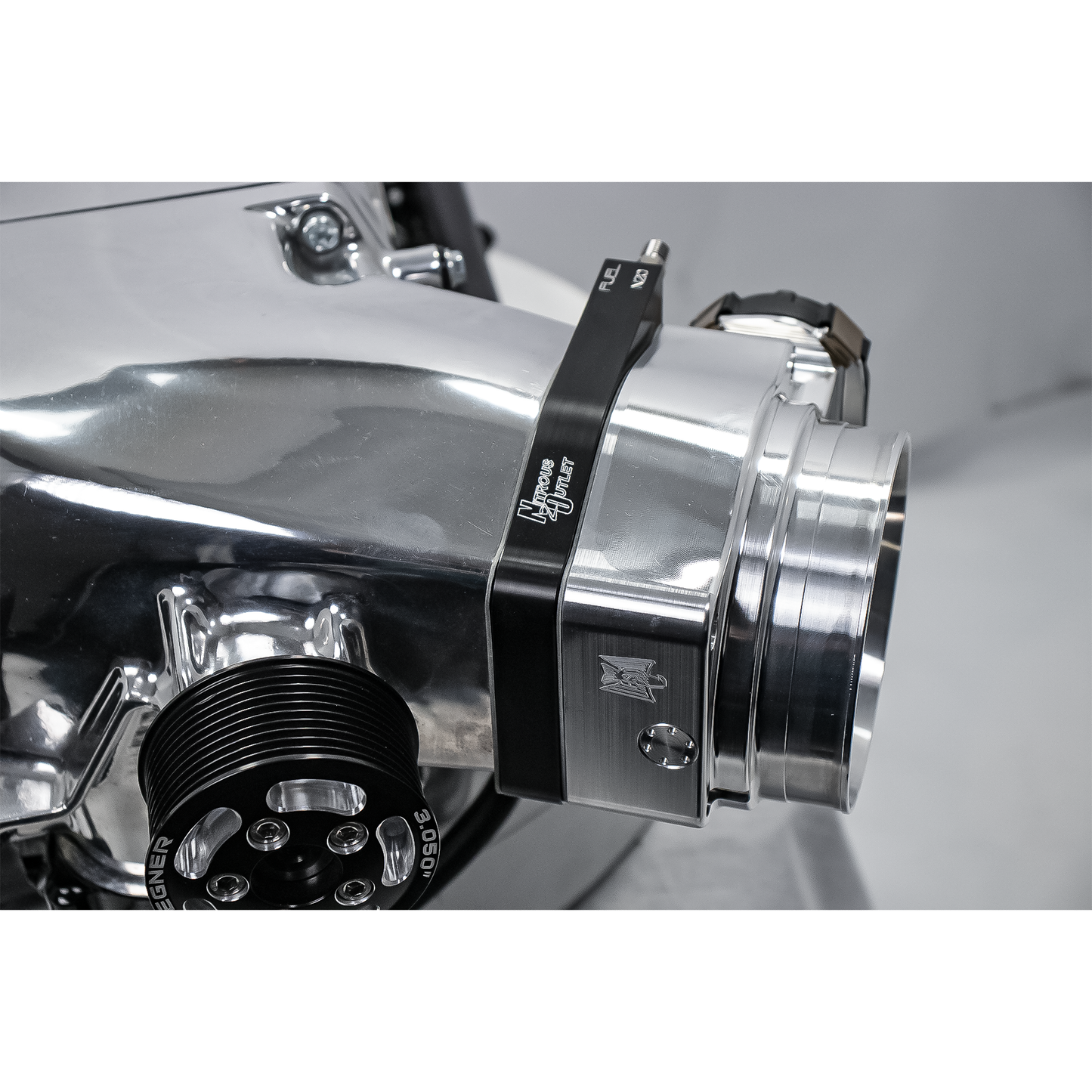 Nitrous Outlet GM LT1 / LT4 / LT5 112mm Blower Plate Nitrous System